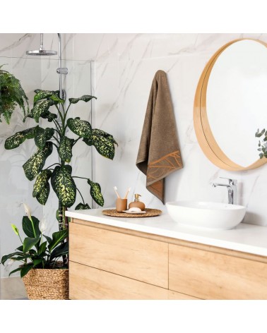 Ręcznik bawełna 50x90 Alisma 2 brązowy