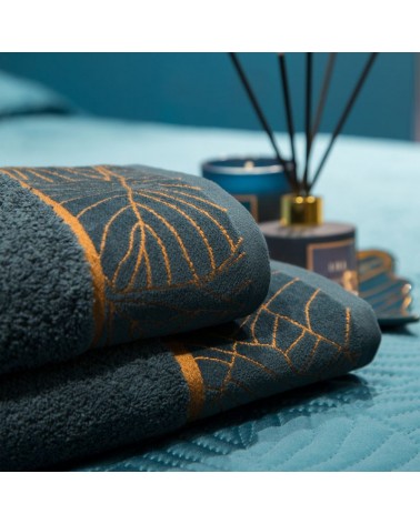 Ręcznik bawełna 50x90 Lili 2 ciemnoturkusowy