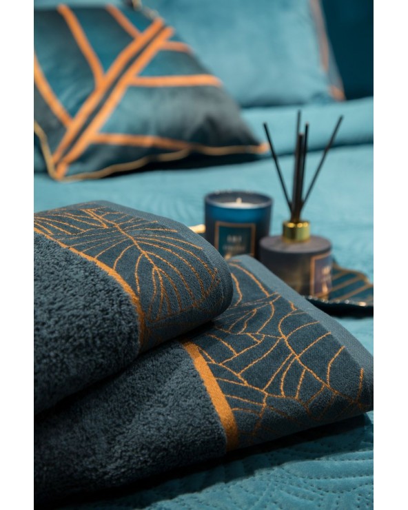 Ręcznik bawełna 50x90 Lili 2 ciemnoturkusowy