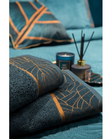 Ręcznik bawełna 50x90 Lili 2 ciemnoturkusowy