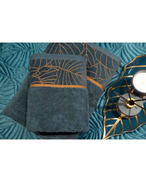 Ręcznik bawełna 50x90 Lili 2 ciemnoturkusowy