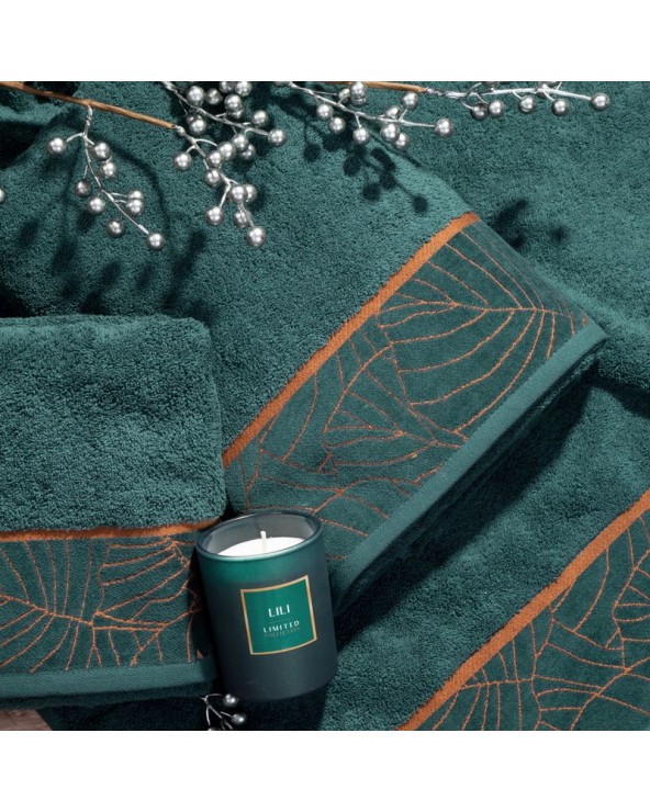 Ręcznik bawełna 50x90 Lili 2 ciemnoturkusowy