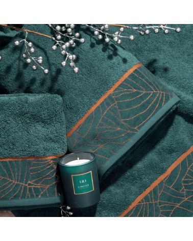 Ręcznik bawełna 50x90 Lili 2 ciemnoturkusowy