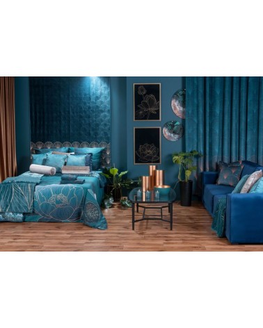 Ręcznik bawełna 50x90 Lotos 4 turkusowy