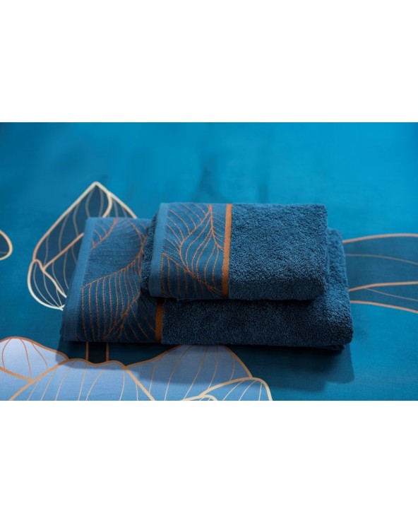 Ręcznik bawełna 70x140 Lotos 4 turkusowy 