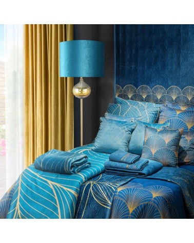 Ręcznik bawełna 70x140 Lotos 4 turkusowy 