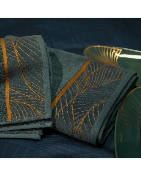 Ręcznik bawełna 70x140 Lotos 4 turkusowy 