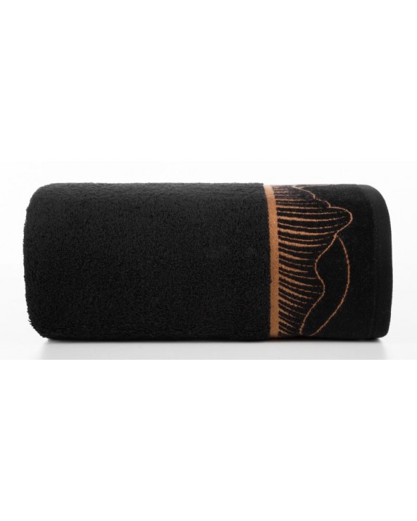 Ręcznik bawełna 50x90 Peonia 1 czarny
