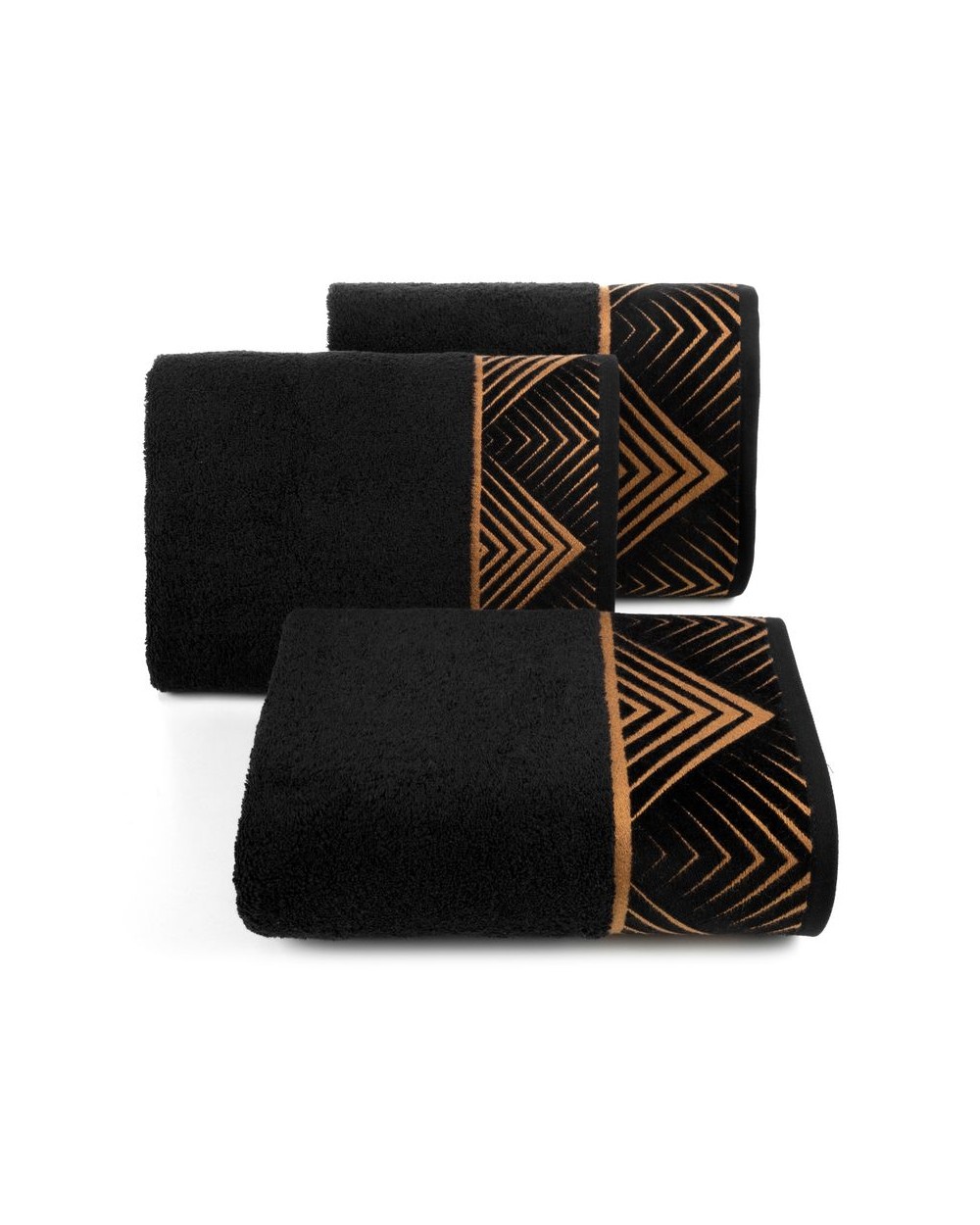 Ręcznik bawełna 70x140 Viktoria 2 czarny