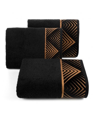 Ręcznik bawełna 70x140 Viktoria 2 czarny