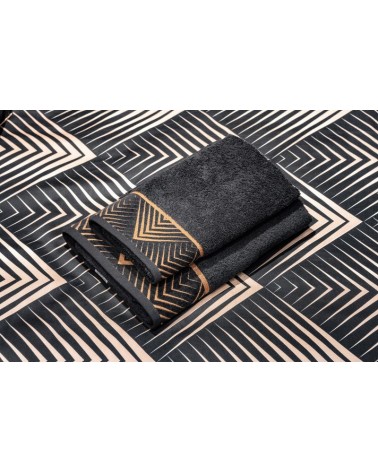 Ręcznik bawełna 70x140 Viktoria 2 czarny