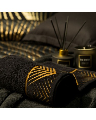 Ręcznik bawełna 70x140 Viktoria 2 czarny