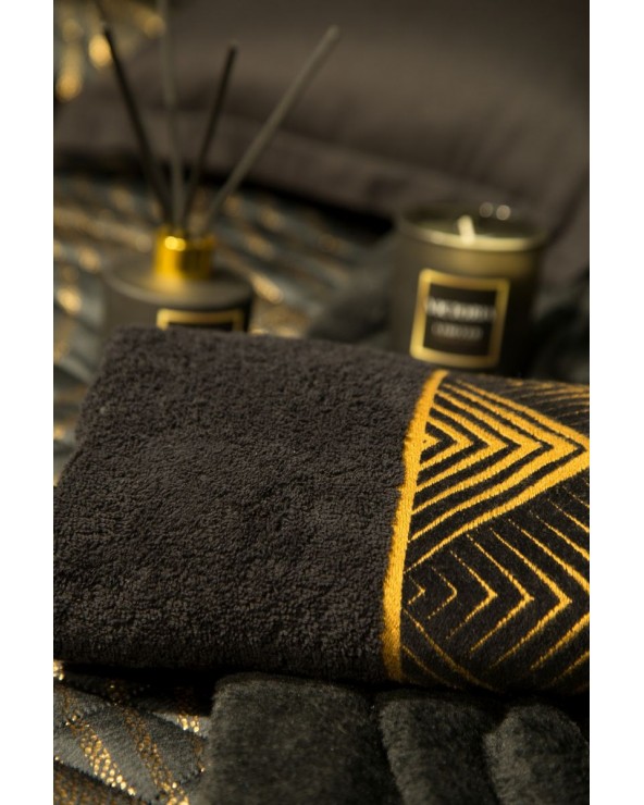 Ręcznik bawełna 70x140 Viktoria 2 czarny