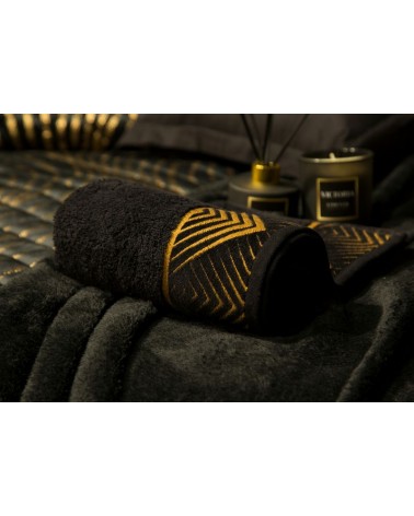 Ręcznik bawełna 70x140 Viktoria 2 czarny