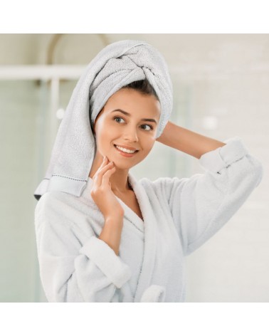 Ręcznik bwełna 30x50 Daisy stalowy