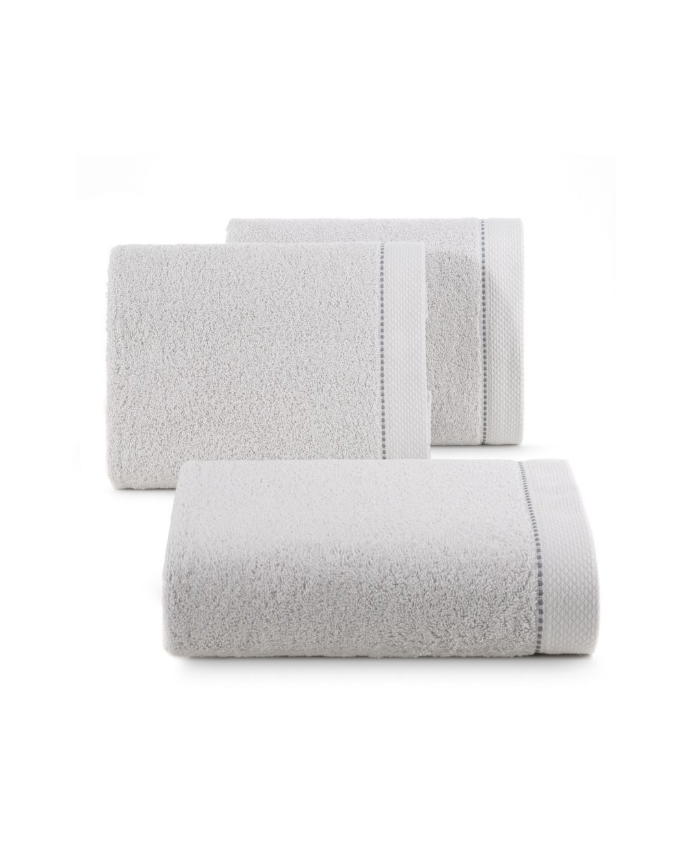 Ręcznik bawełna 100x150 Daisy srebrny