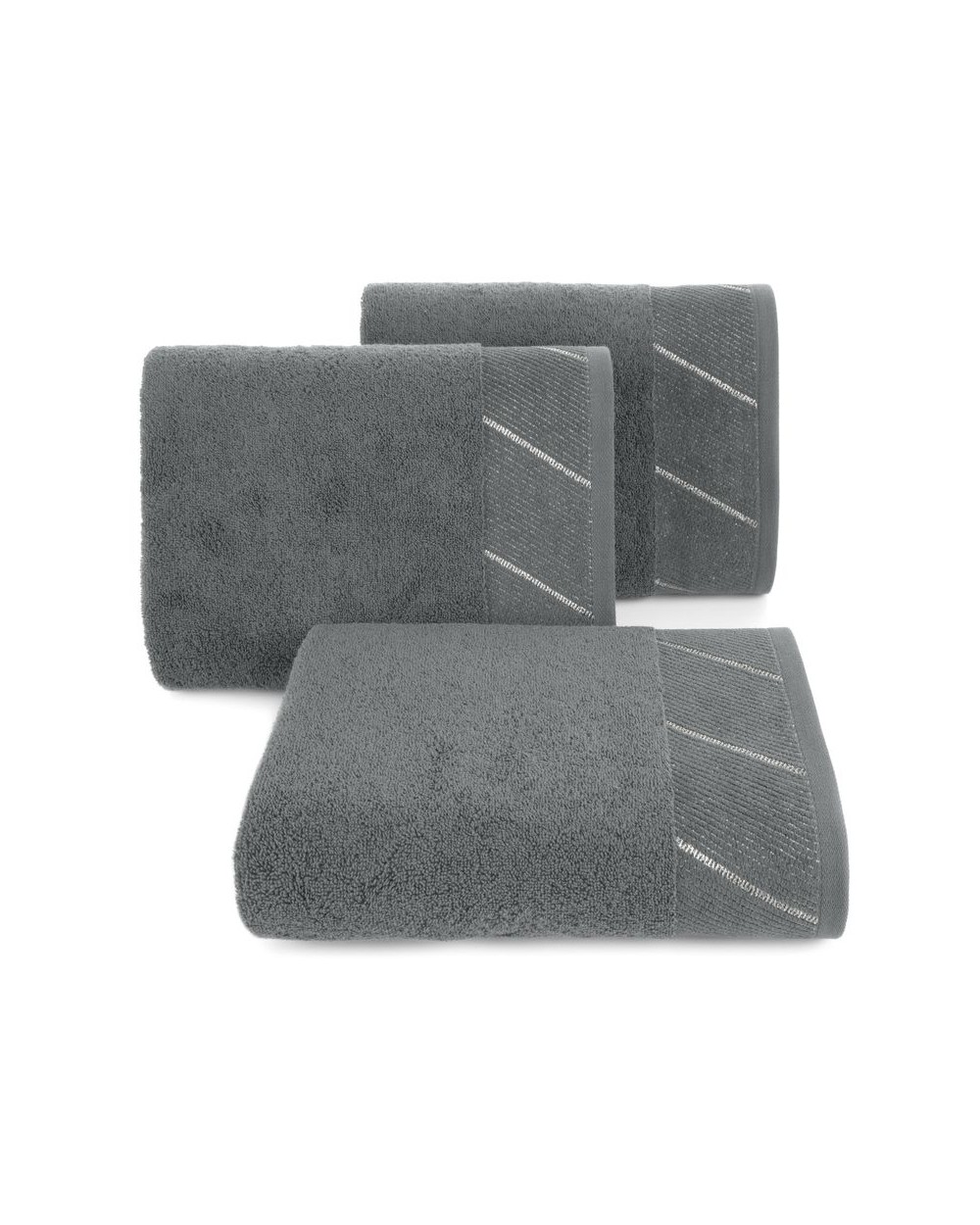 Ręcznik bawełna 70x140 Evita stalowy