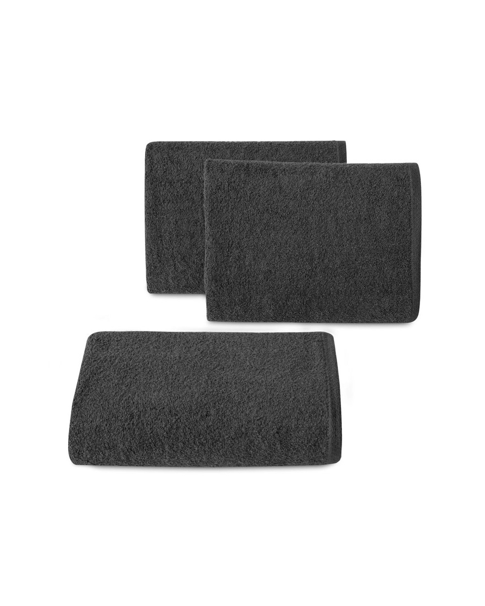 Ręcznik bawełna 50x90 Gładki 1 czarny