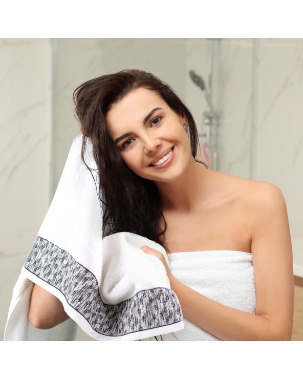 Ręcznik bawełna 70x140 Kiara stalowy