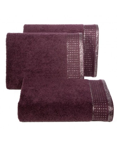 Ręcznik bawełna 30x50 Luna bordowy