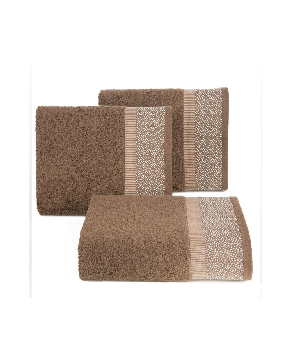 Ręcznik bawełna 70x140 Marit ciemnobrązowy
