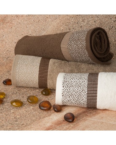 Ręcznik bawełna 70x140 Marit ciemnobeżowy