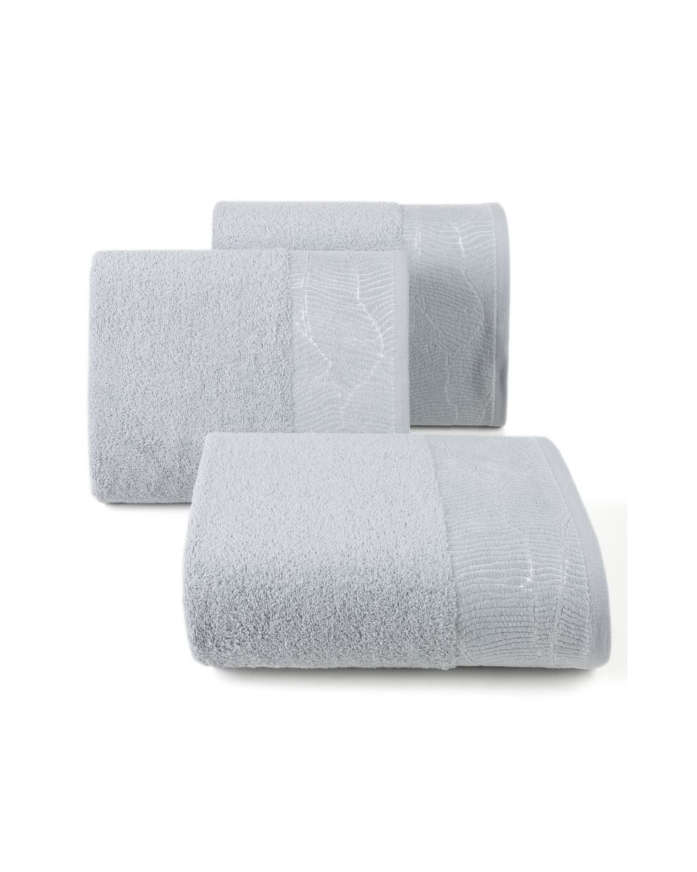 Ręcznik bawełna 30x50 Metalica srebrny