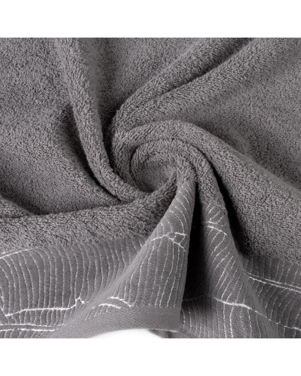 Ręcznik bawełna 50x90 Metalic stalowy
