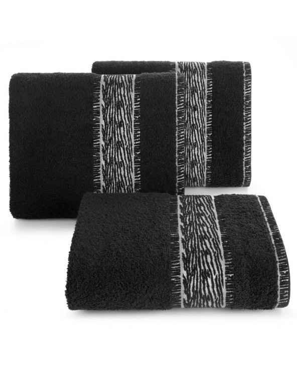 Ręcznik bawełna 70x140 Nikola czarny