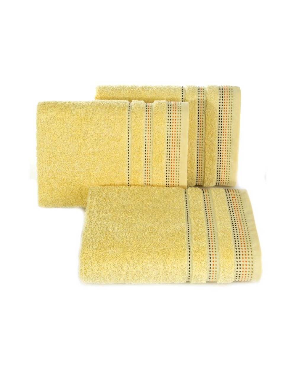 Ręcznik bawełna 30x50 Pola żółty