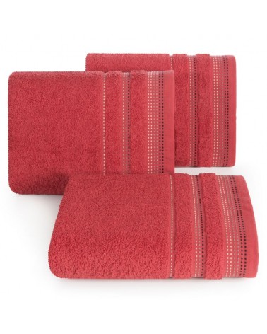 Ręcznik bawełna 50x90 Pola czerwony