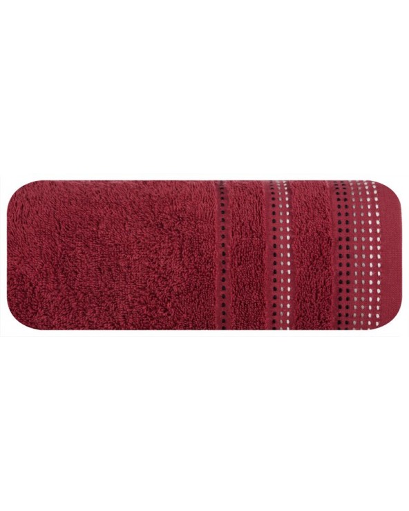 Ręcznik bawełna 30x50 Pola bordowy