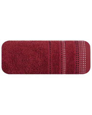 Ręcznik bawełna 30x50 Pola bordowy