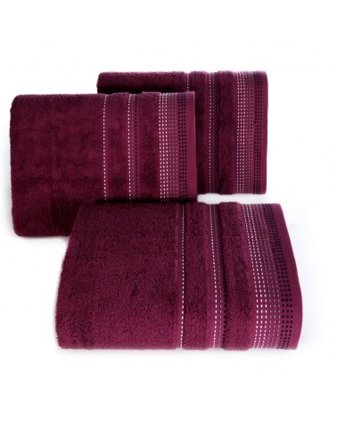 Ręcznik bawełna 30x50 Pola bakłażan