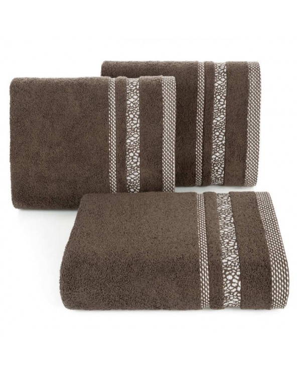 Ręcznik bawełna 50x90 Tessa brązowy