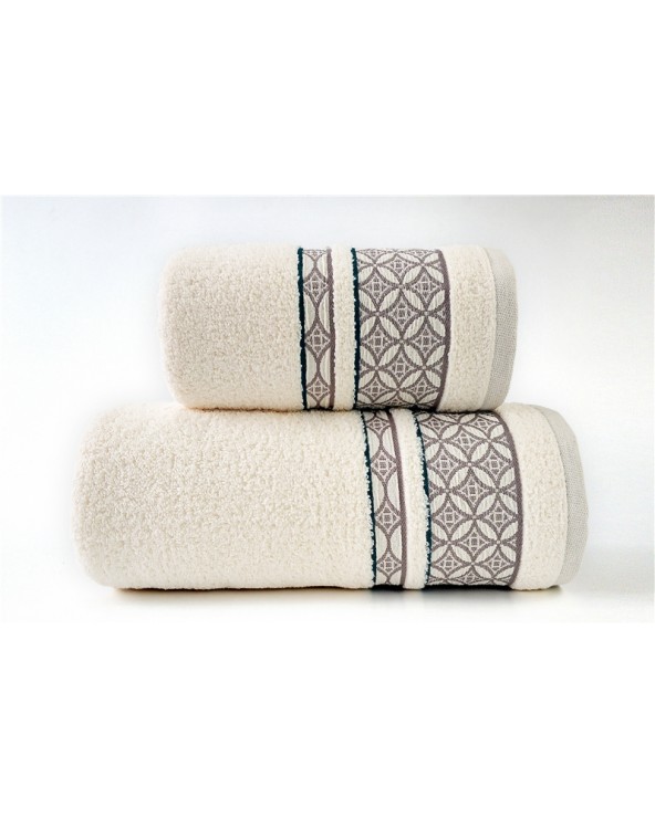 Ręcznik mikrobawełna 30x50 Arabiana kremowy Greno