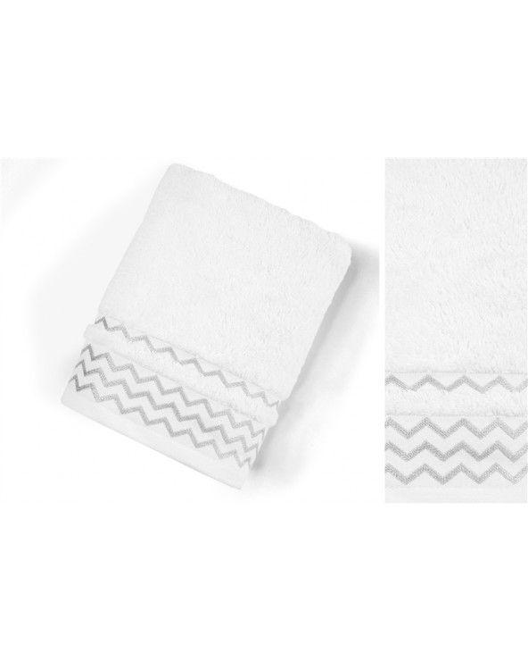 Ręcznik bawełna 48x76 X-Mas Zigzag biały Greno