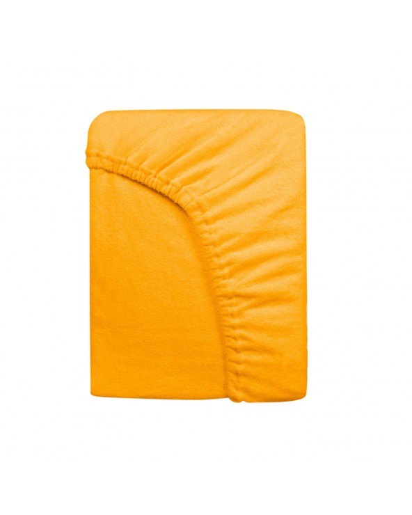 Prześcieradło bawełna frotte 60x120x5 z gumką żółtko Darymex