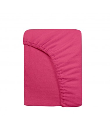 Prześcieradło bawełna frotte 60x120x5 z gumką fuksja Darymex