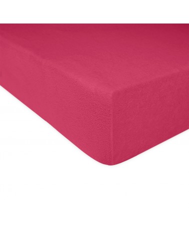 Prześcieradło bawełna frotte 60x120x5 z gumką fuksja Darymex