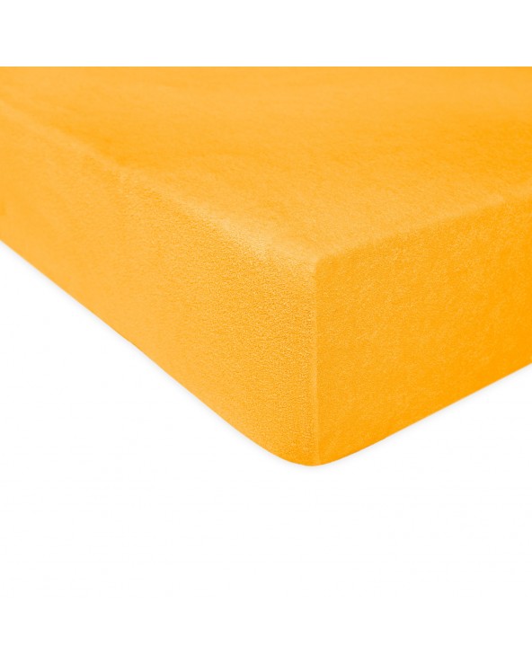 Prześcieradło bawełna frotte 70x140x5 z gumką żółtko Darymex