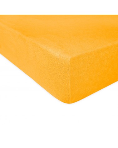 Prześcieradło bawełna frotte 70x140x5 z gumką żółtko Darymex