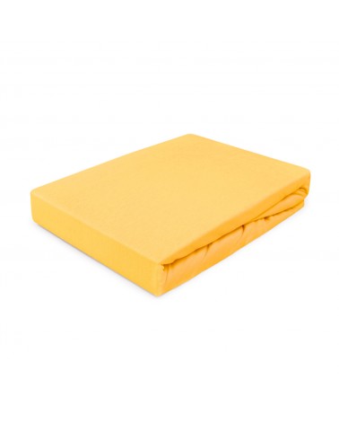 Prześcieradło bawełna jersey 70x140x5 z gumką żółtko Darymex