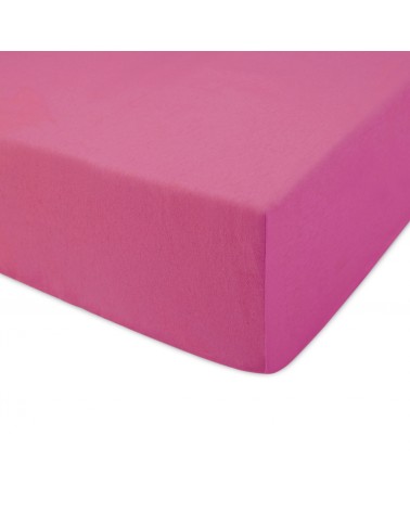 Prześcieradło bawełna jersey 70x140x5 z gumką fuksja Darymex