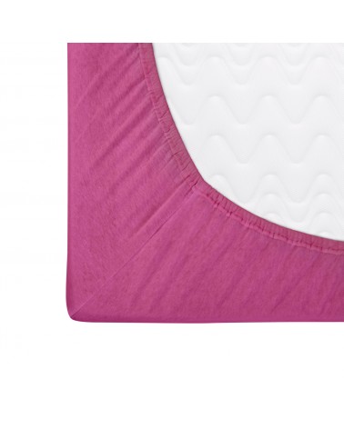 Prześcieradło bawełna jersey 70x140x5 z gumką fuksja Darymex
