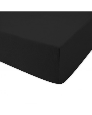 Prześcieradło bawełna jersey 60x120x5 z gumką czarne Darymex