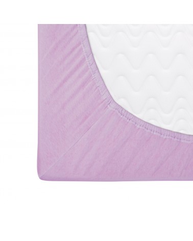 Prześcieradło bawełna jersey 70x140x5 z gumką wrzosowe Darymex