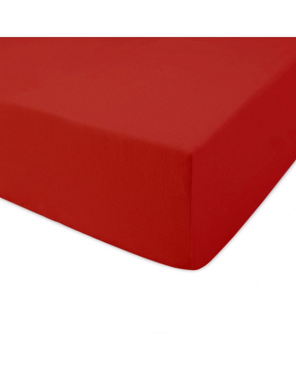 Prześcieradło bawełna jersey 70x140x5 z gumką czerwone Darymex