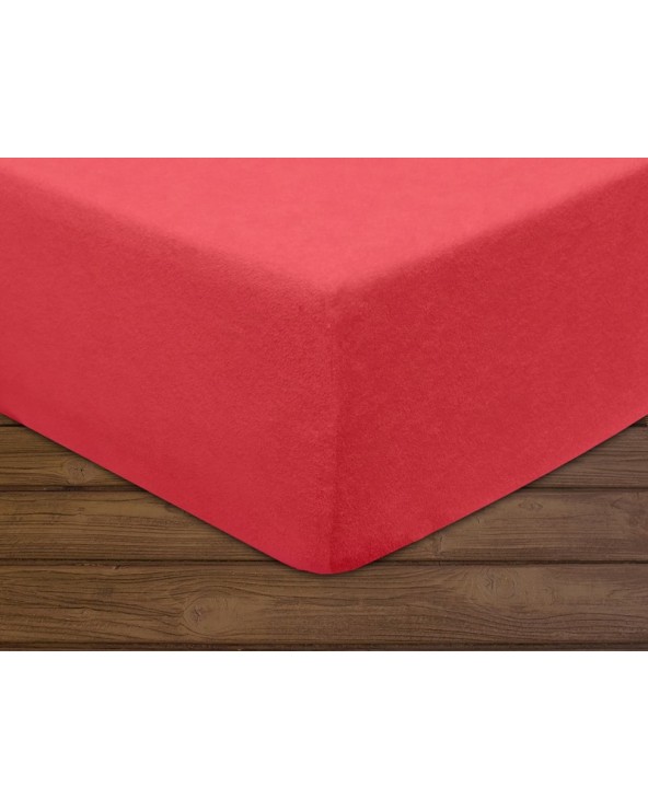 Prześcieradło bawełna frotte 120x200x20 z gumką koral Darymex