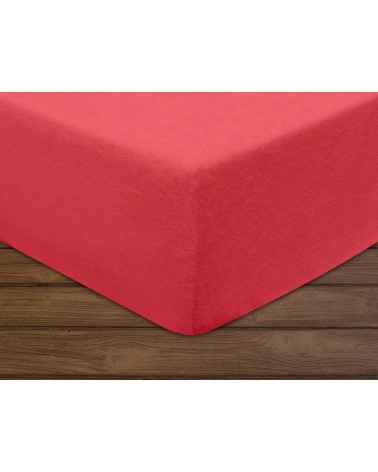 Prześcieradło bawełna frotte 120x200x20 z gumką koral Darymex